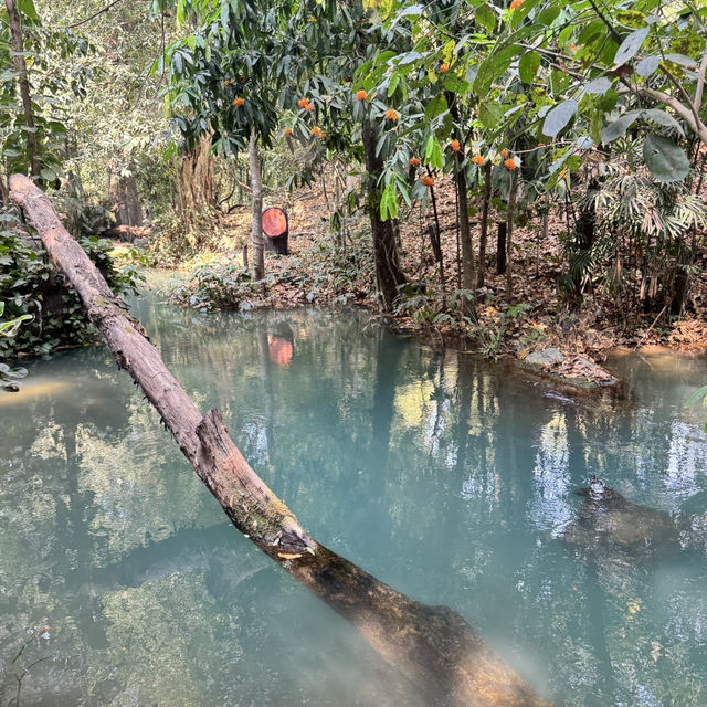 游览猜也奔府南普塔老（Nam Phut Thap Lao）天然泉眼瀑布 很多很出镜的地方