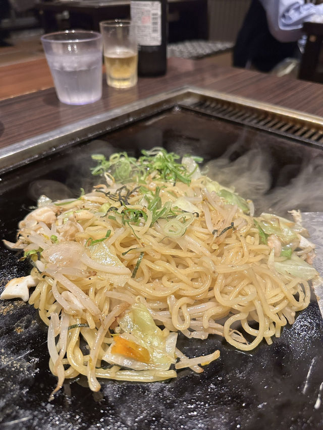 인기 많은 후쿠오카 철판요리!