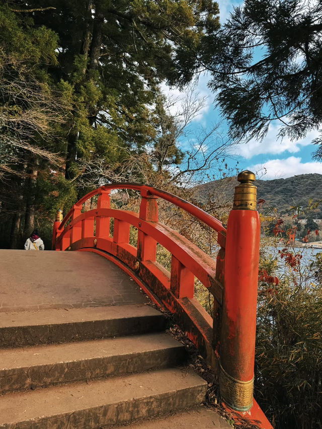 箱根神秘而寧靜🌿矗立水上的鳥居⛩️