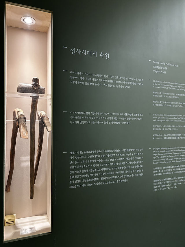 돌도끼 하나에 담긴 이야기를 볼수있는 선사시대수원🇰🇷
