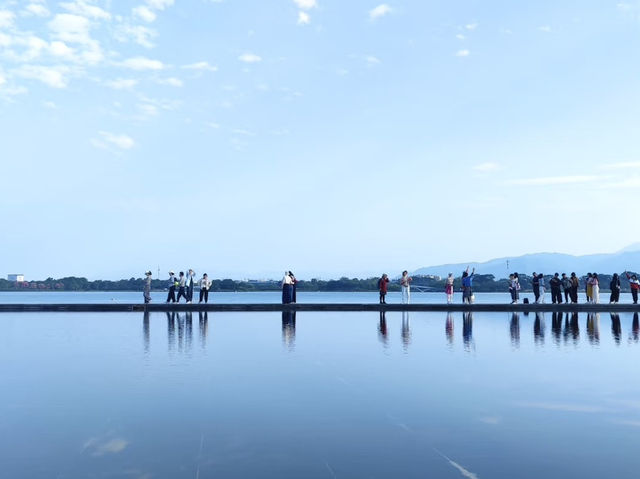 廣東“天空之鏡”💕硯陽湖