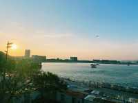 東涌新發展碼頭的夕陽打卡🌅🚶‍♀️