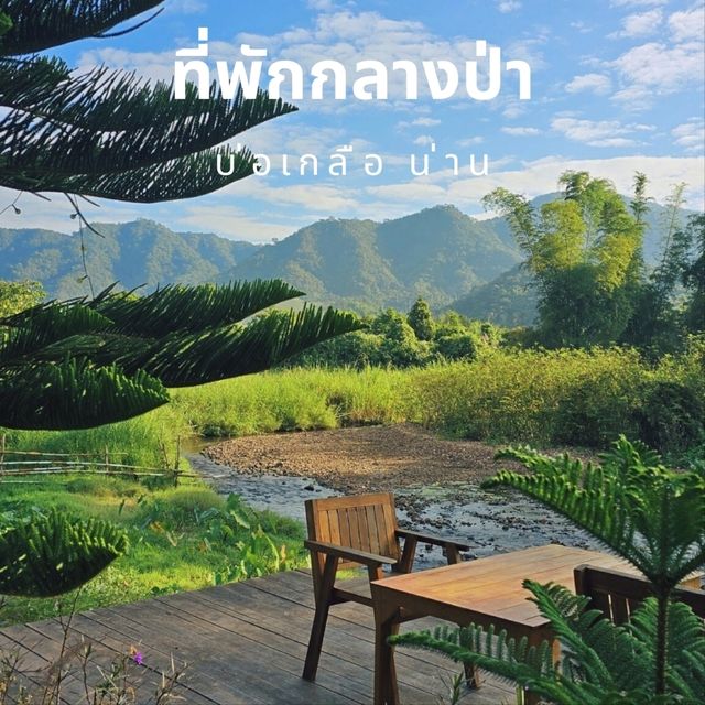 ที่พักกลางป่าสน บ่อเกลือ จังหวัดน่าน