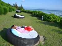 お昼のシンリ浜で、最高のリラックスタイム🌊☀️
