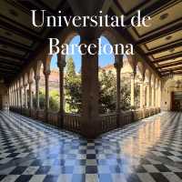 A Serendipitous Stroll Through the University of Barcelona! 🎓☀️