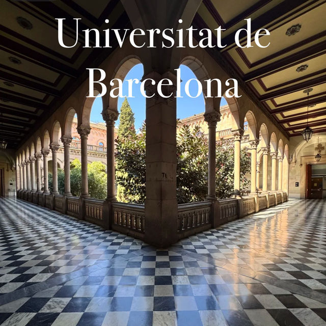 A Serendipitous Stroll Through the University of Barcelona! 🎓☀️