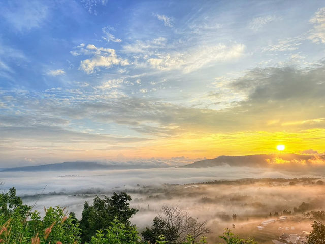 🌄雲海に包まれる朝、カオ・タキアン・ノーで心癒されるひととき。#タイ旅行 #雲海 #絶景スポット