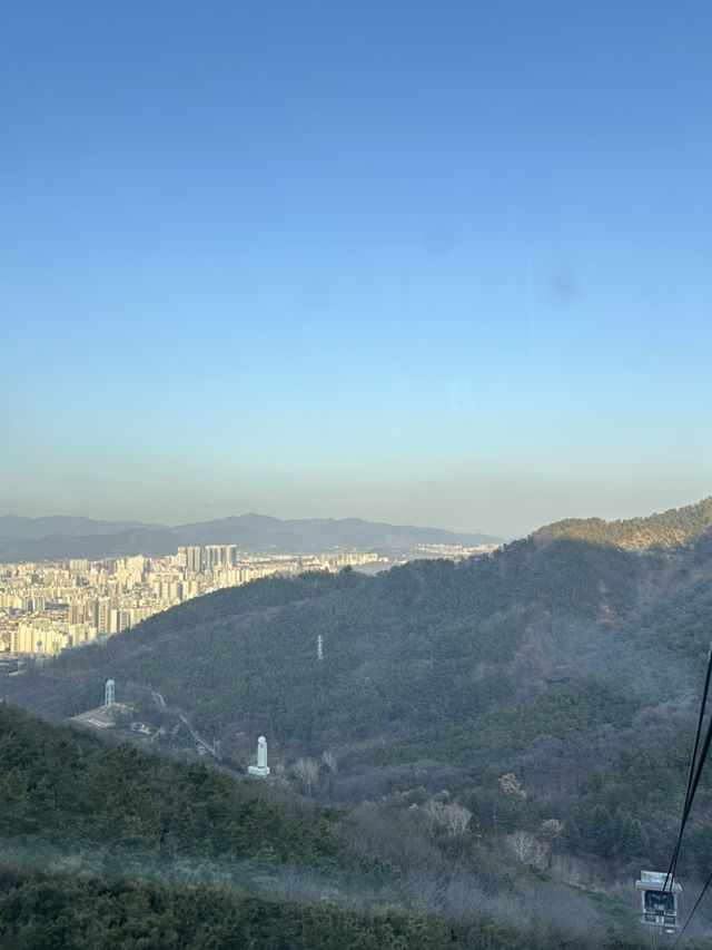 【城市中的空中綠洲🌿】搭纜車上山看夜景！大邱前山公園讓人戀愛的視角❤️