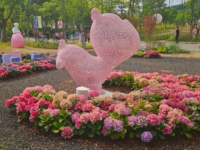 The flower festival at Boramae Park