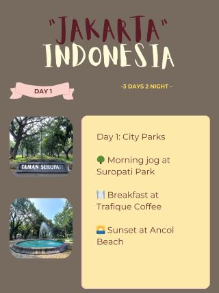 🇮🇩 Jakarta Itinerary 🙌