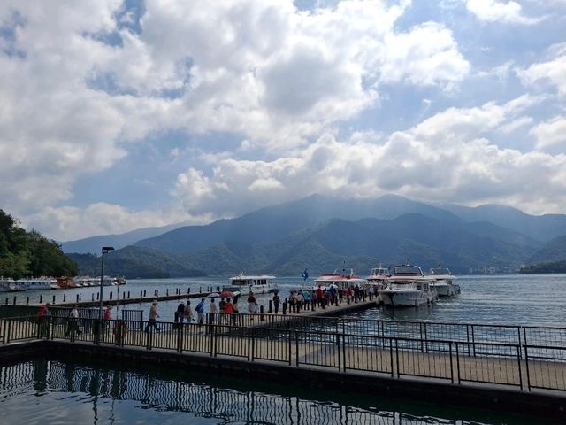 The Great Shuishe Pier in Sun Moon Lake area, Nantou County, Taiwan