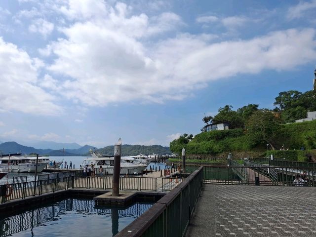 The Great Shuishe Pier in Sun Moon Lake area, Nantou County, Taiwan