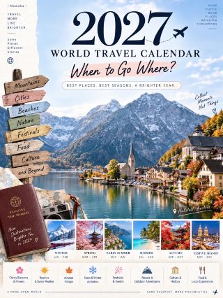2027 World Travel Calendar — Where should you travel each month?