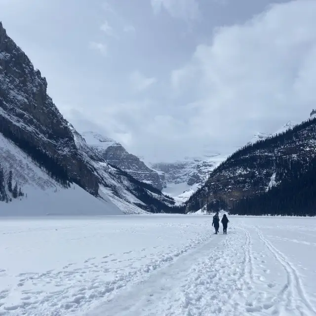 Lake Louise in Spring - still Frozen!