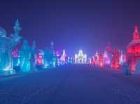 Harbin, China (Ice Festival starts late December)
