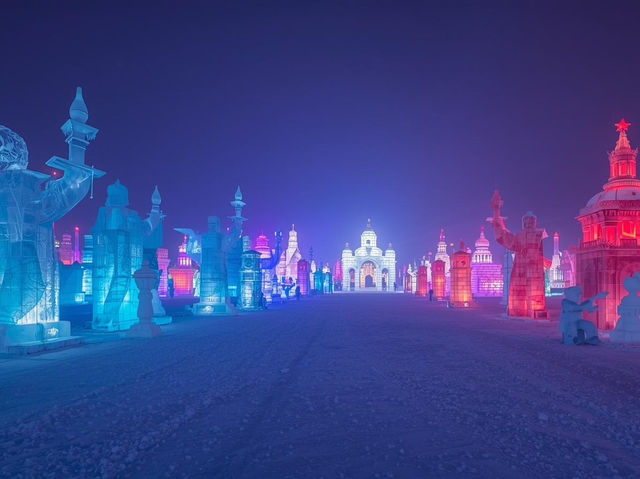 Harbin, China (Ice Festival starts late December) Harbin, China (Ice Festival starts late December)