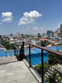 Beach vibes in the city, Phnom Penh’s Best rooftop pool 🏊 🏖️ 