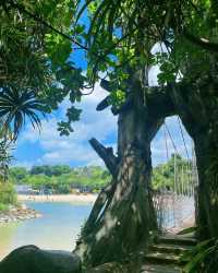 The Balawan Beach, the southernmost point of the Asian continent.