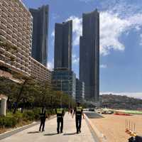 Busan’s best beach, Haeundae Beach 🏝️🌞🌊