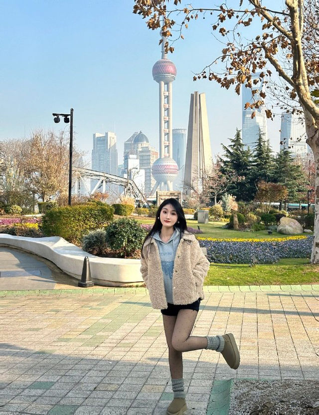 乍浦橋拍照體驗了一回女明星