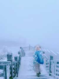 這太東北了竟然在廣東看到雪了！被美哭了