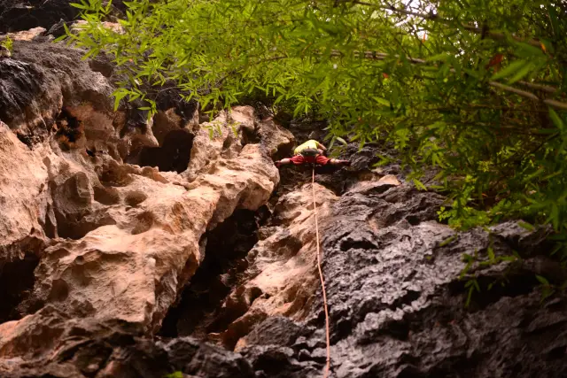 Yangshuo Swiss Cheese Rock Climbing