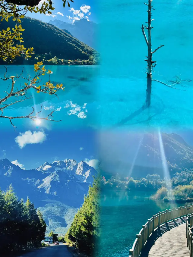 玉龙雪山の蓝月谷の水は本当に青いです！写真詐欺ではありません