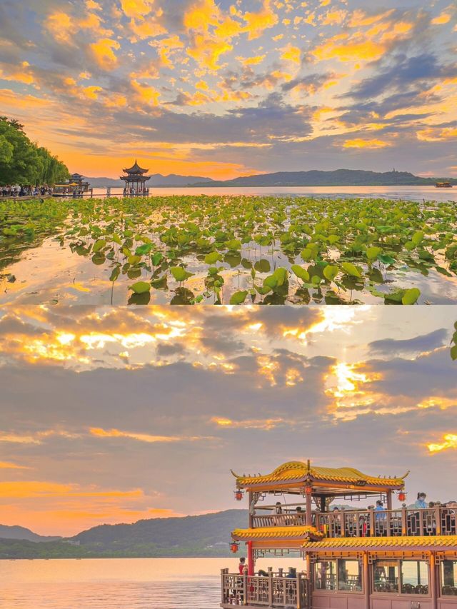 西湖美景圖畫，別錯過這場浪漫