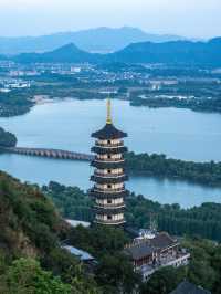 杭州湘湖徒步登山路線,視角絕美不輸西湖。