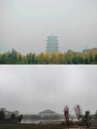 西安‖雨後世博園秋意正濃。