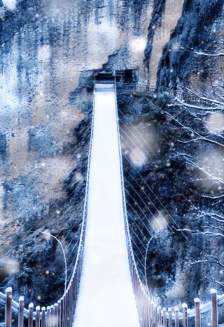 Not a fairy tale! It's Chongqing! The snow makes it look like a poem