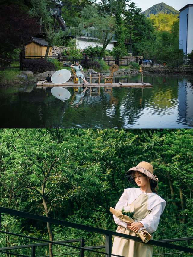 安吉避暑躺平天花板！山頂Villa將山野瀑布搬進夏天