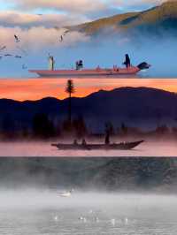 “瀘沽湖晨霧，彷彿一場盛大的油畫展”