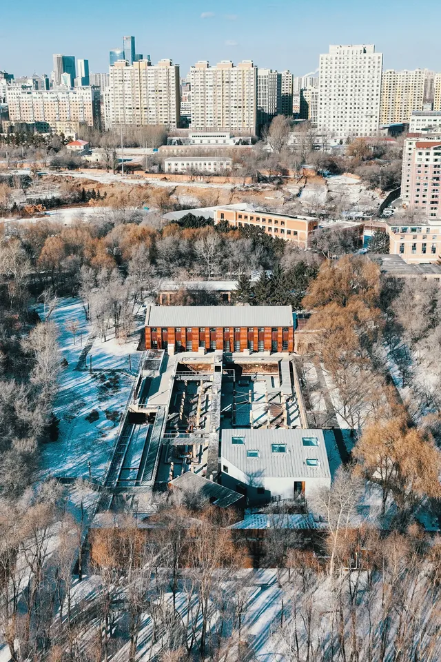 長春水文化生態園丨雪覆紅磚 水墨冬韻 長春水文化生態園丨雪覆紅磚 水墨冬韻