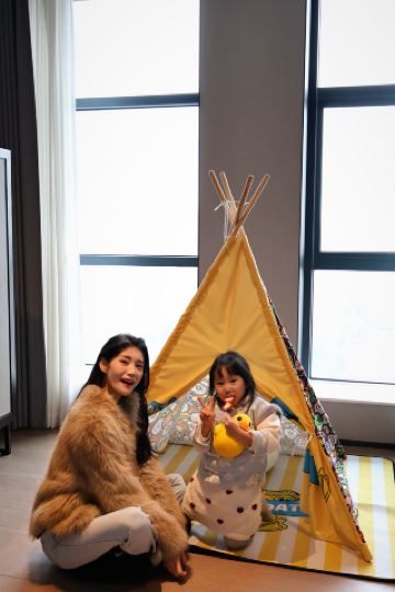 I stayed in a family room in Changsha for two days.