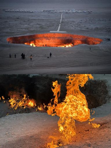 Turkmenistan | The Eternal Flame Wonder of the Door to Hell Desert