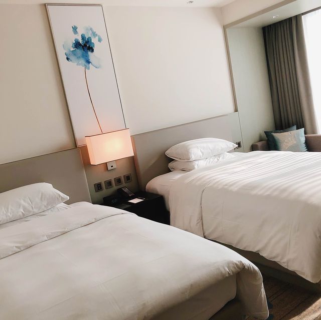 台北｜🏙️高樓美景房🛏️🛏️📍 Courtyard by Marriott Taipei Downtown 台北國泰萬怡酒店