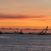 美麗的落日餘暉😍黄金海岸海豚廣場