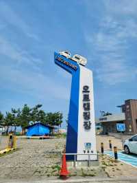 오토캠핑장과 물놀이장이 있는 경주 해수욕장🏖