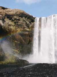 冰島🇮🇸 冰島最美瀑布Skogafoss 彩虹瀑布