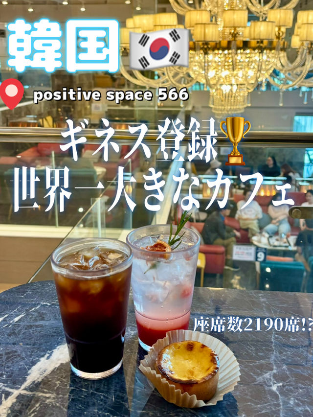 【韓国】ギネス記録🌟世界一大きなカフェに行ってきた🍽️