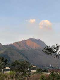 Sunrise Shining on Mount Rinjani in Sembalun, Lombok 🇮🇩