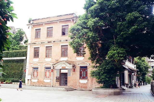 Three Buildings with Distinct Architecture at the Liwan Museum in Guangzhou 