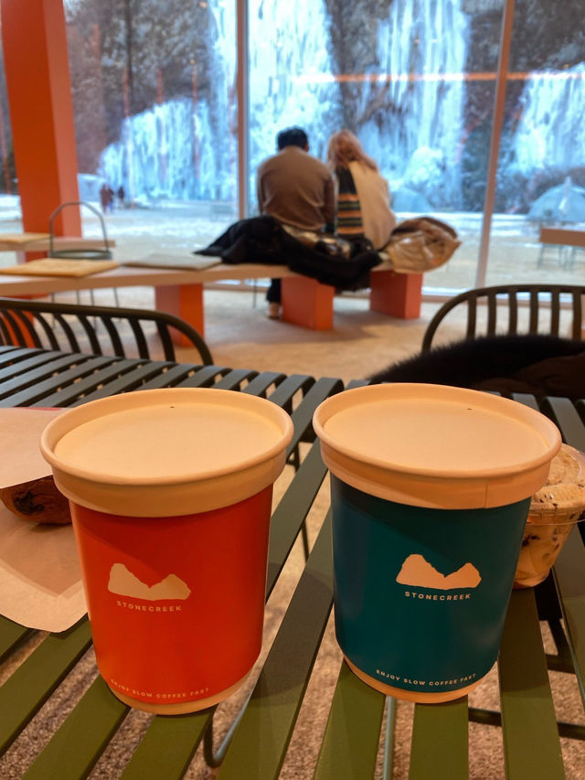 🩵💗강원 원주시 얼음절벽 카페 스톤크릭