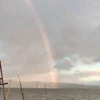 Rainbow Break After Work: A Laguna de Bay Moment