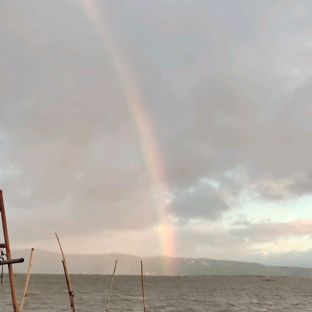 Rainbow Break After Work: A Laguna de Bay Moment