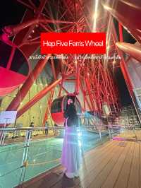 พานั่งชิงช้าสวรรค์สีแดงHep Five🎡ชมวิวเมืองโอซาก้า