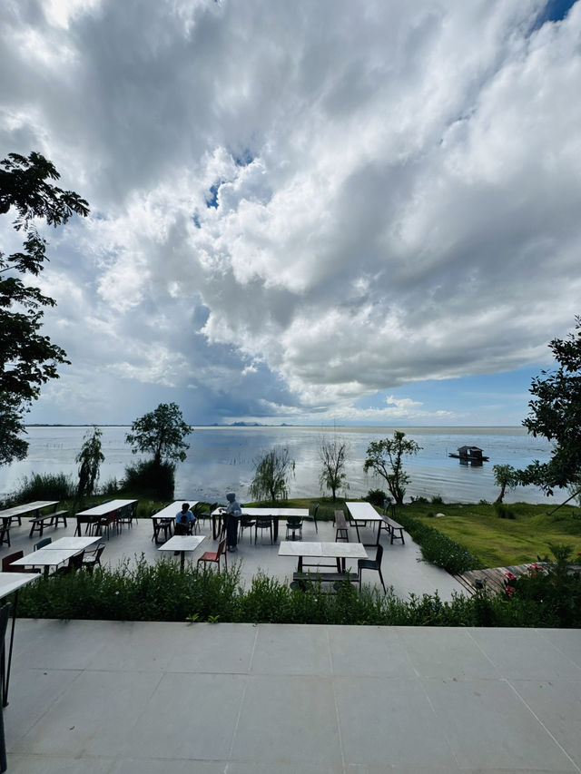 คาเฟ่ลับริมทะเล บรรยากาศโคตรดีที่ “ภูนาเล พัทลุง“