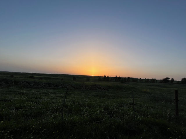 Golden Sunset Golan Heights
