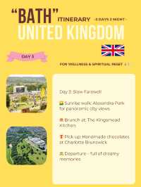 Bath 3-days itinerary 